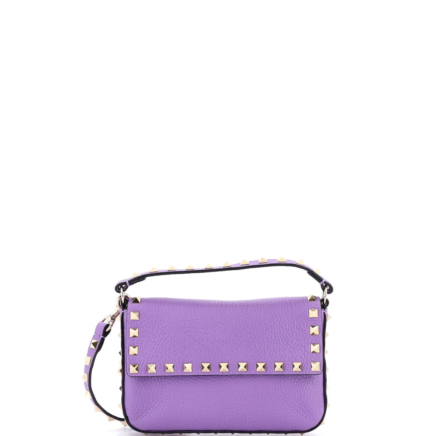 Valentino Garavani Rockstud Top Handle Crossbody Pouch in Leather, Mini