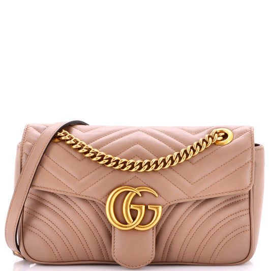 Gucci GG Marmont Medium Flap Bag in Matelasse Leather