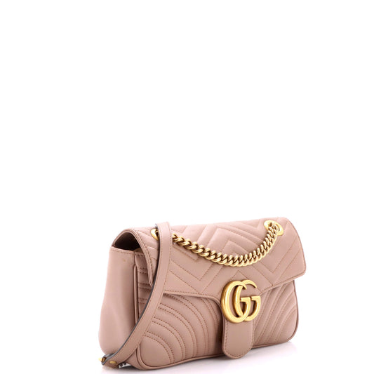 Gucci GG Marmont Medium Flap Bag in Matelasse Leather