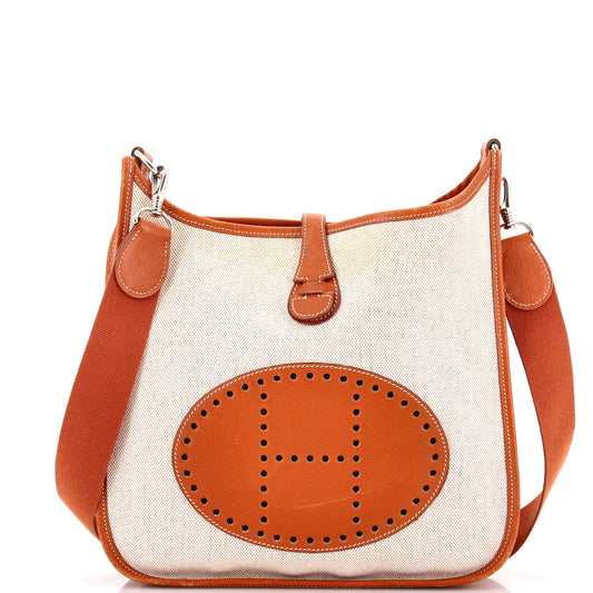 Hermès Evelyn Generation Toile & Leather Bag PM