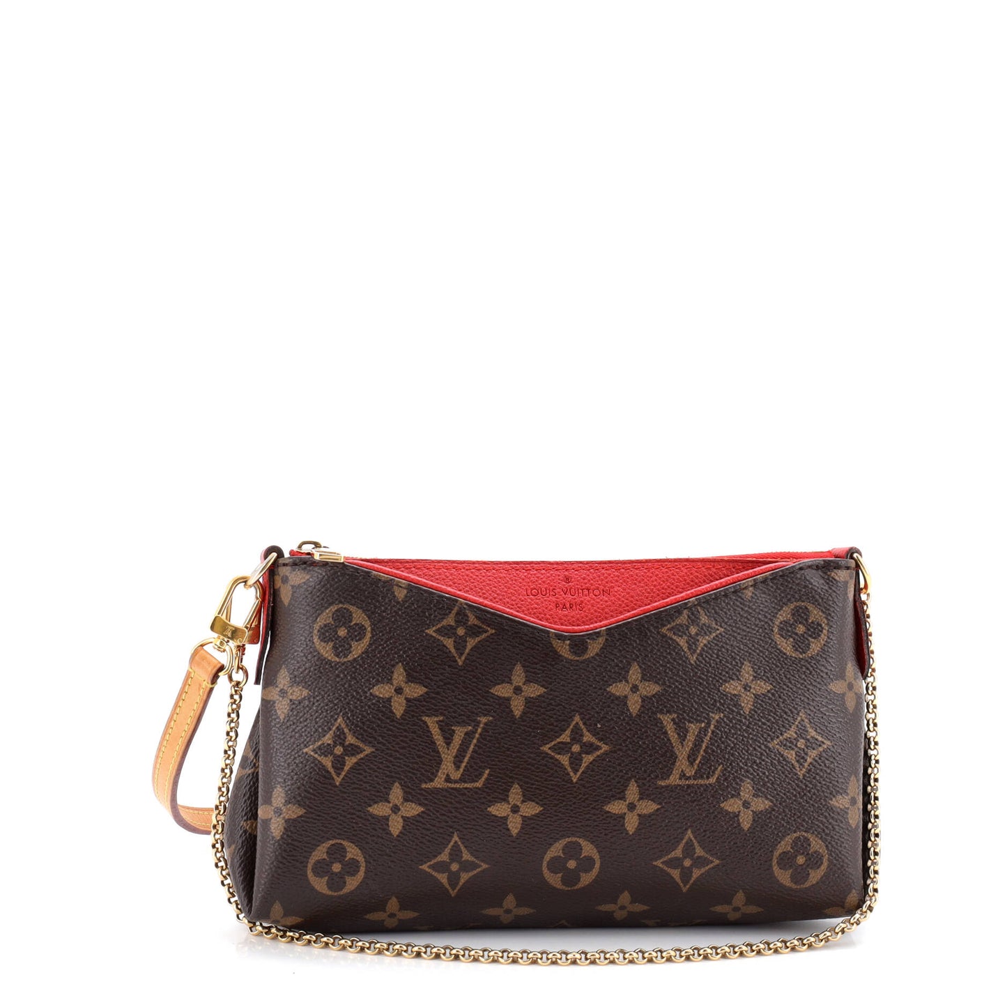 Louis Vuitton Pallas Clutch Monogram Canvas and Leather