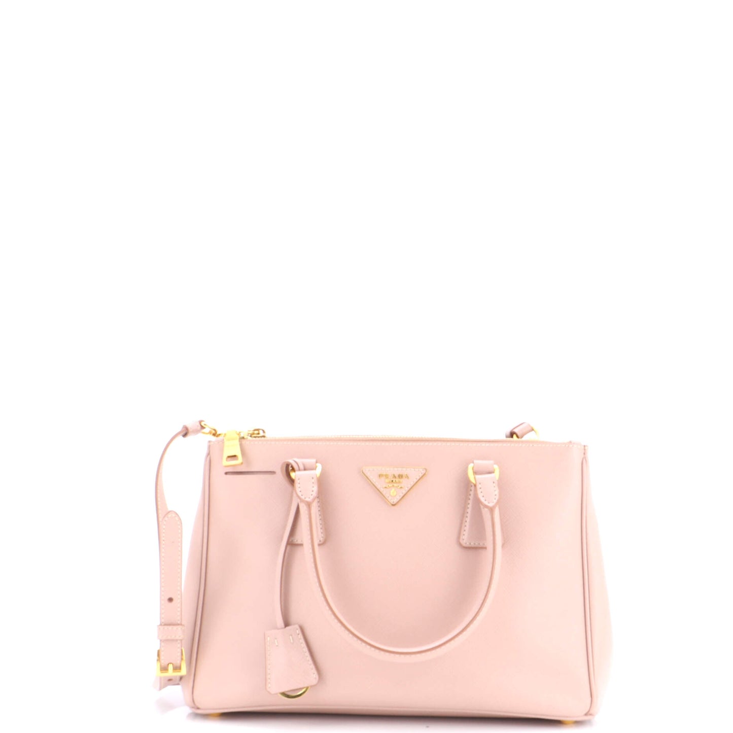 Prada Double Zip Luxe Tote Bag in Saffiano Leather, Small