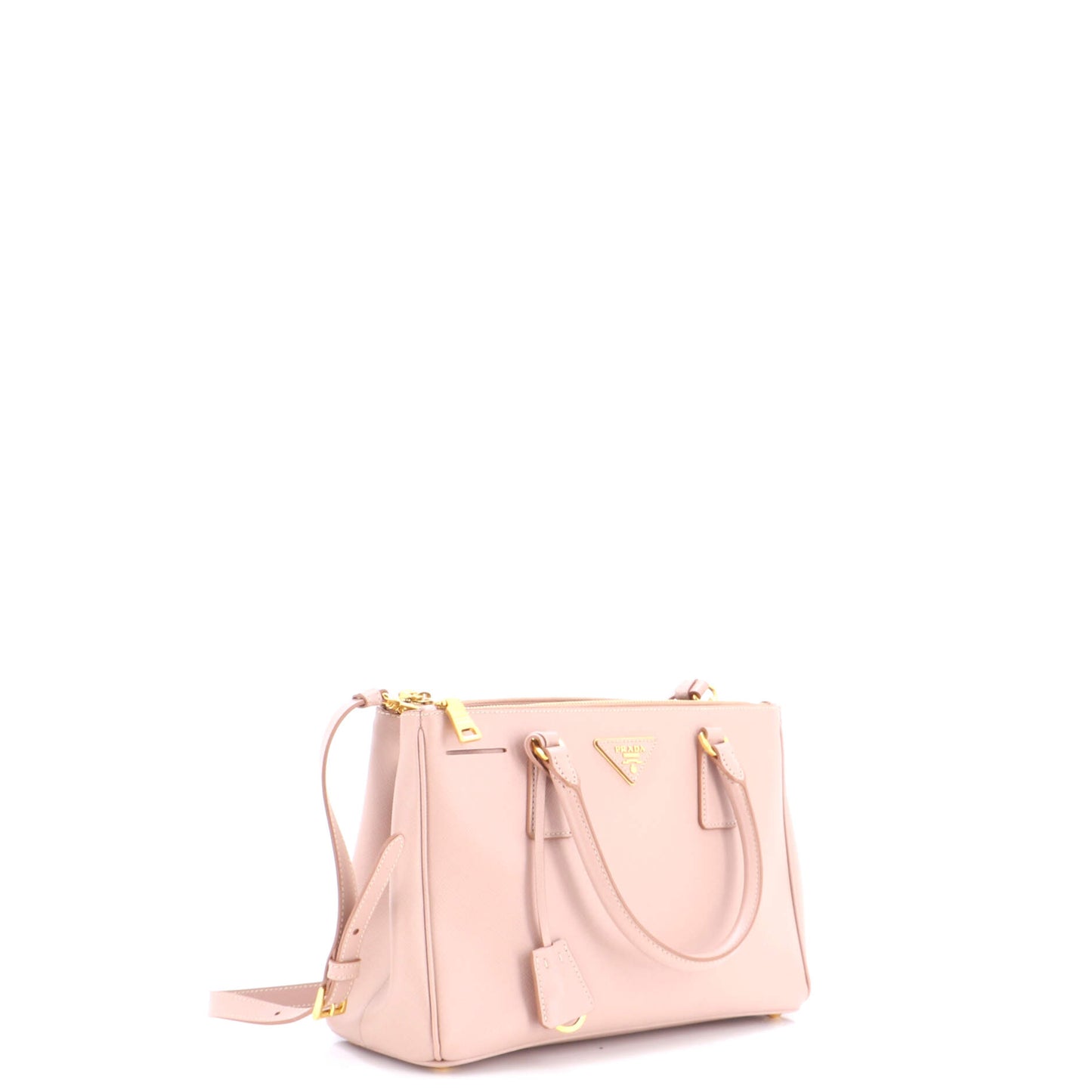 Prada Double Zip Luxe Tote Bag in Saffiano Leather, Small