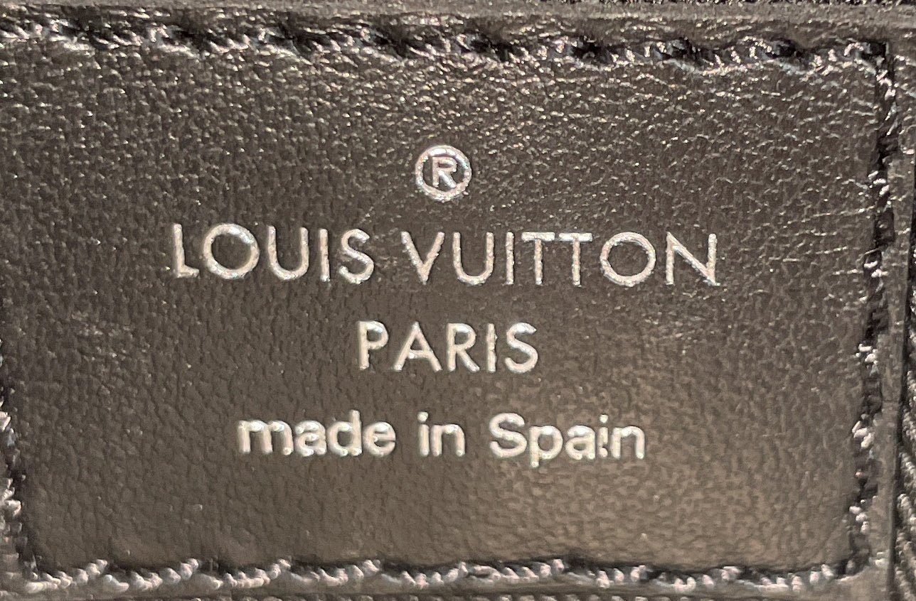 Louis Vuitton Double Phone Pouch NM Reverse Monogram Eclipse Canvas