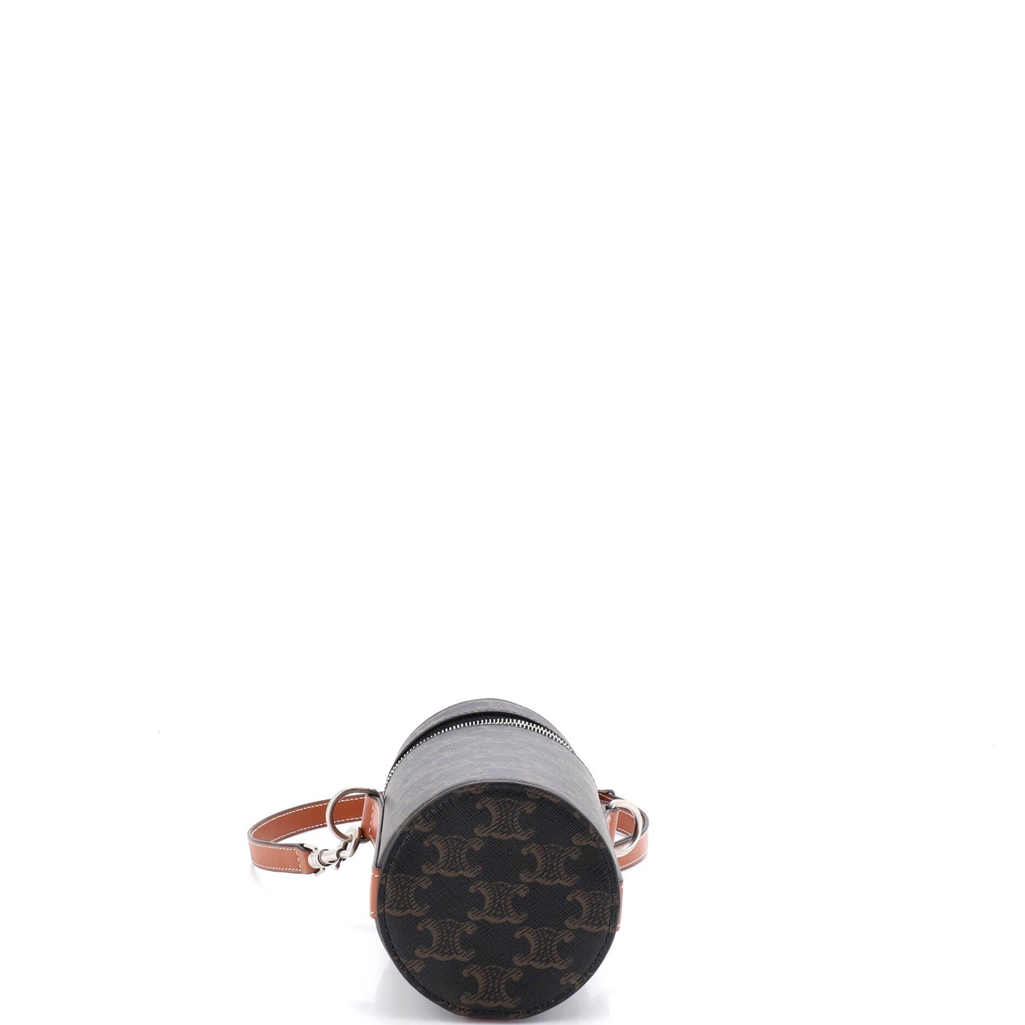 Celine Vertical Cylinder Bag in Triomphe Coated Canvas