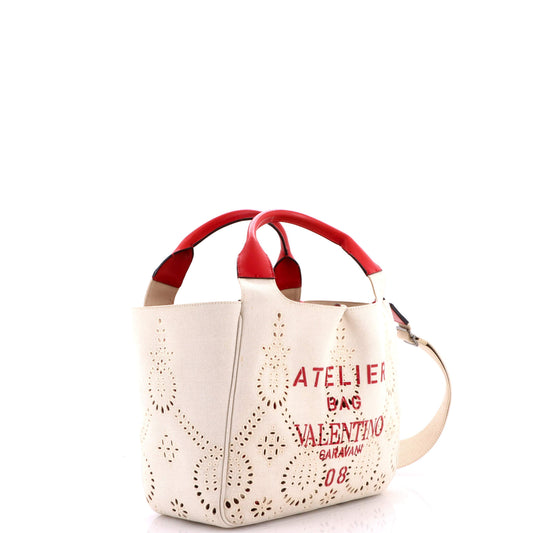 Valentino Garavani Atelier Convertible Tote Bag, Medium Canvas