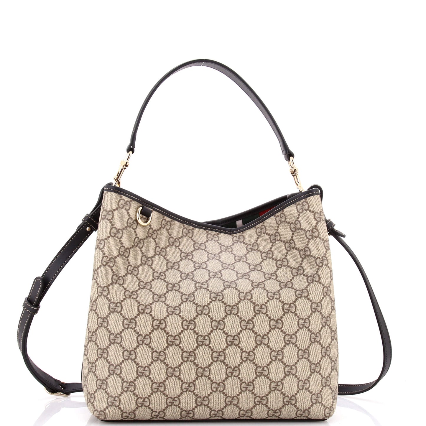 Gucci GG Emblem Bucket Bag, Medium, GG Coated Canvas