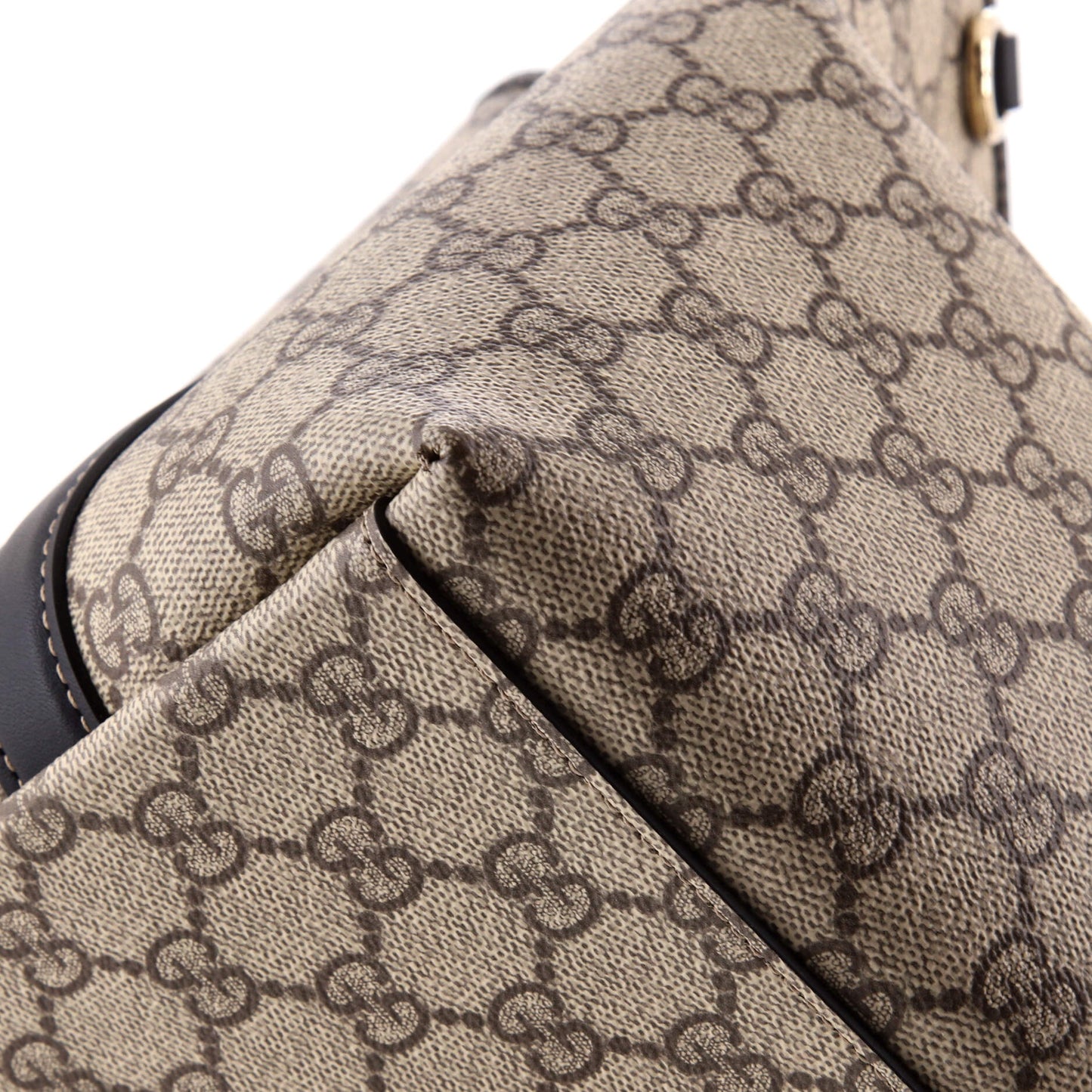 Gucci GG Emblem Bucket Bag, Medium, GG Coated Canvas