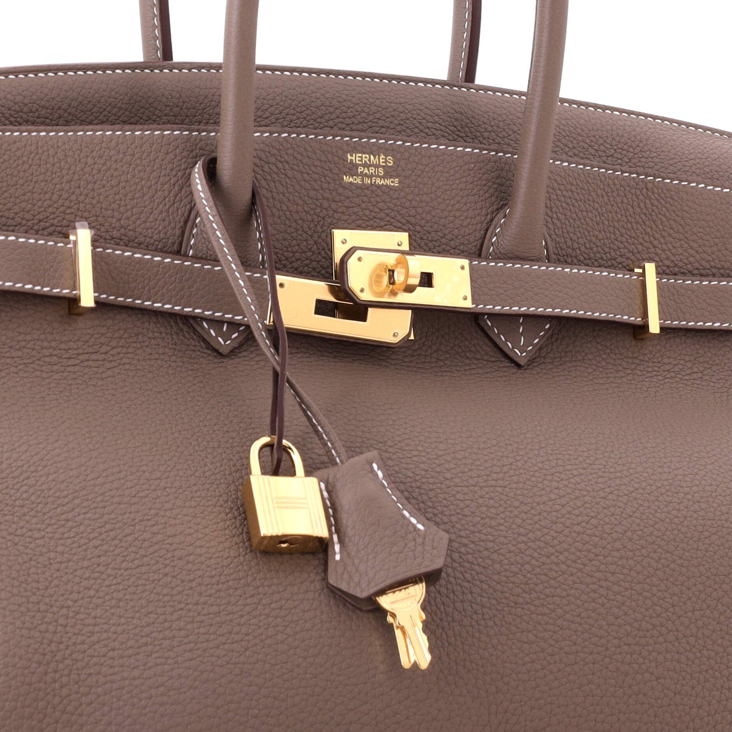 エルメス バーキン ハンドバッグ グレー トゴ ゴールド金具 35