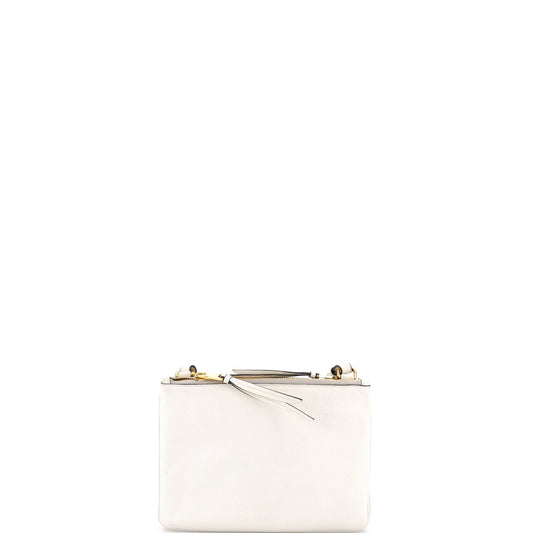 Prada Vitello Daino S Double Zip Crossbody Bag