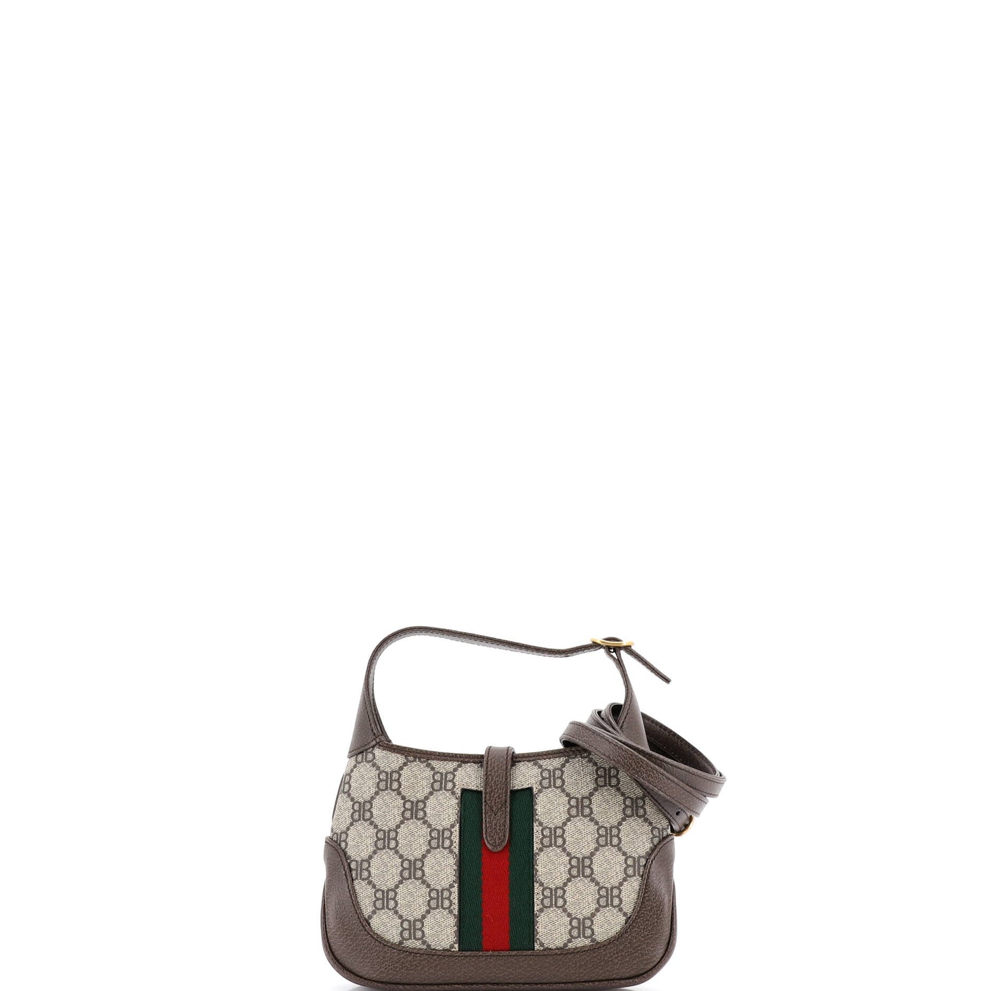 Balenciaga x Gucci The Hacker Project Jackie 1961 Hobo BB Coated Canvas Mini