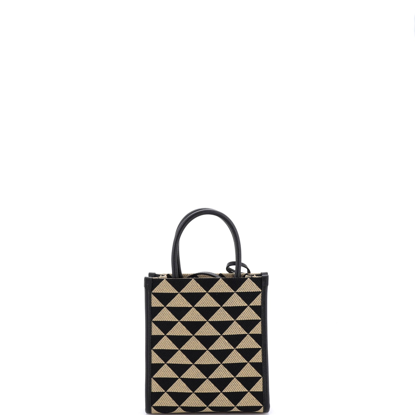 Prada Symbole Shopper Tote Jacquard Mini