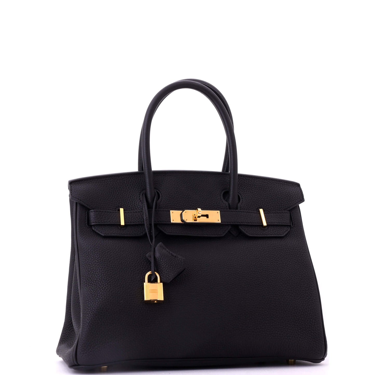 Hermès Birkin Handbag Black Togo Gold Hardware 30