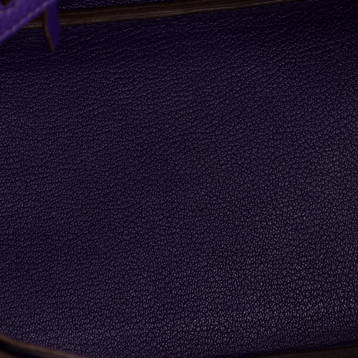 Hermès Birkin Handbag Purple Clemence Silver Hardware 30