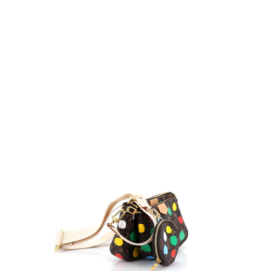 Louis Vuitton Multi Pochette Accessory Yayoi Kusama Painted Dot Monogram Canvas