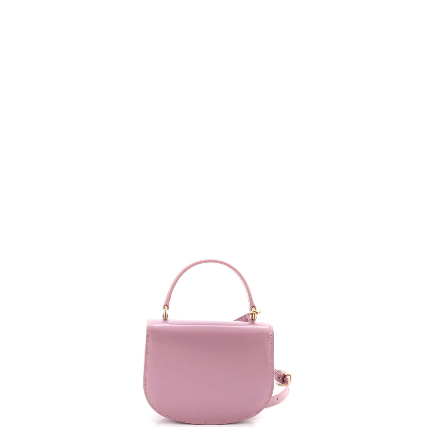 Celine Triomphe Bezas Claire Top Handle Flap Bag in Leather, Mini