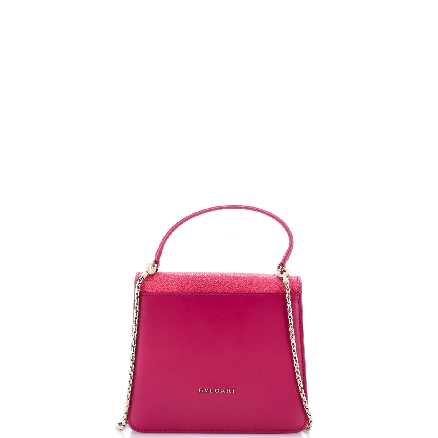 Bvlgari Serpenti Forever Small Top Handle Bag in Leather and Stingray