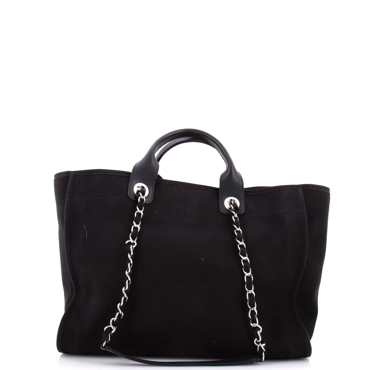 Chanel Deauville medium tote bag in pearl-embellished canvas