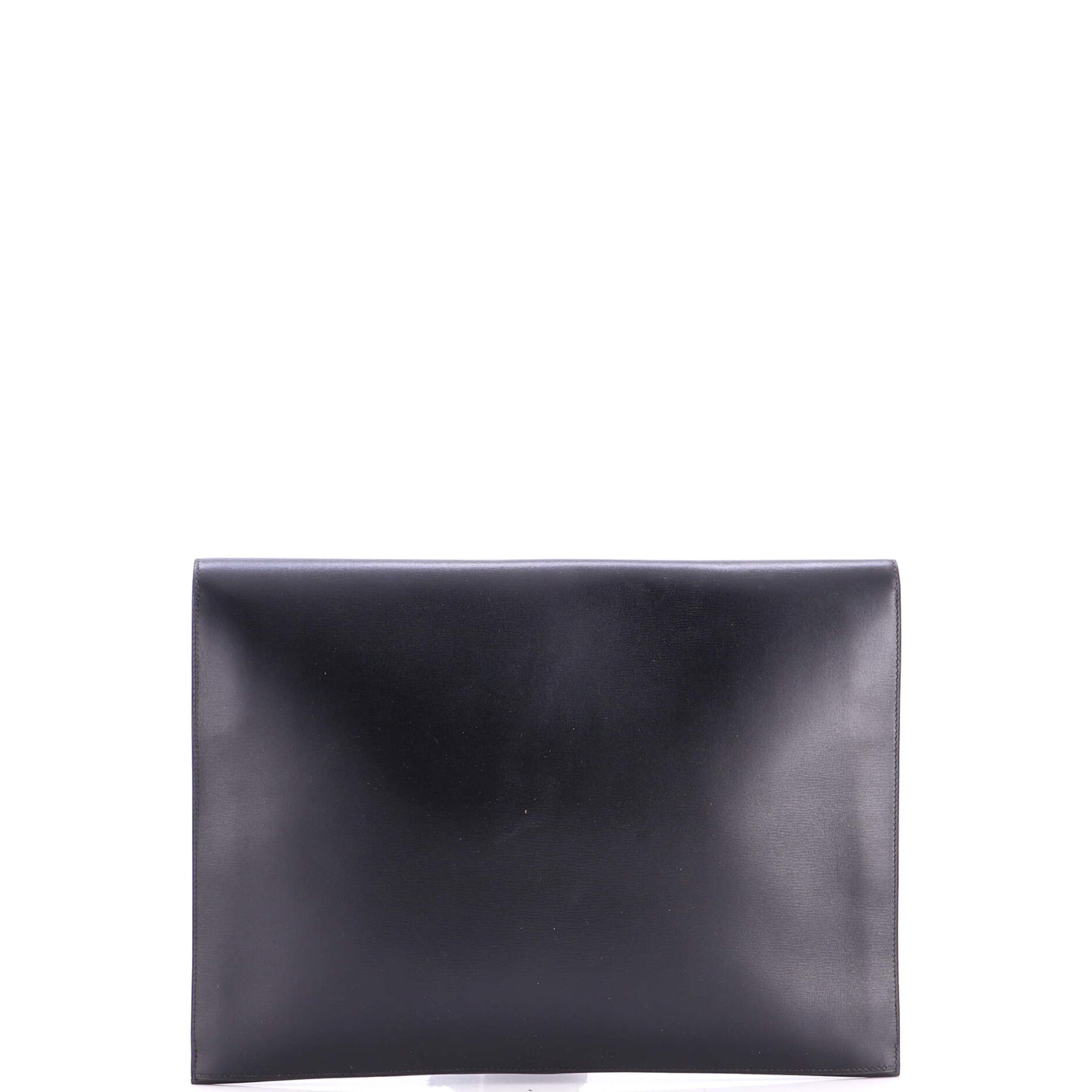 Hermes Vintage Portfolio Clutch in Box Calf Leather, Large