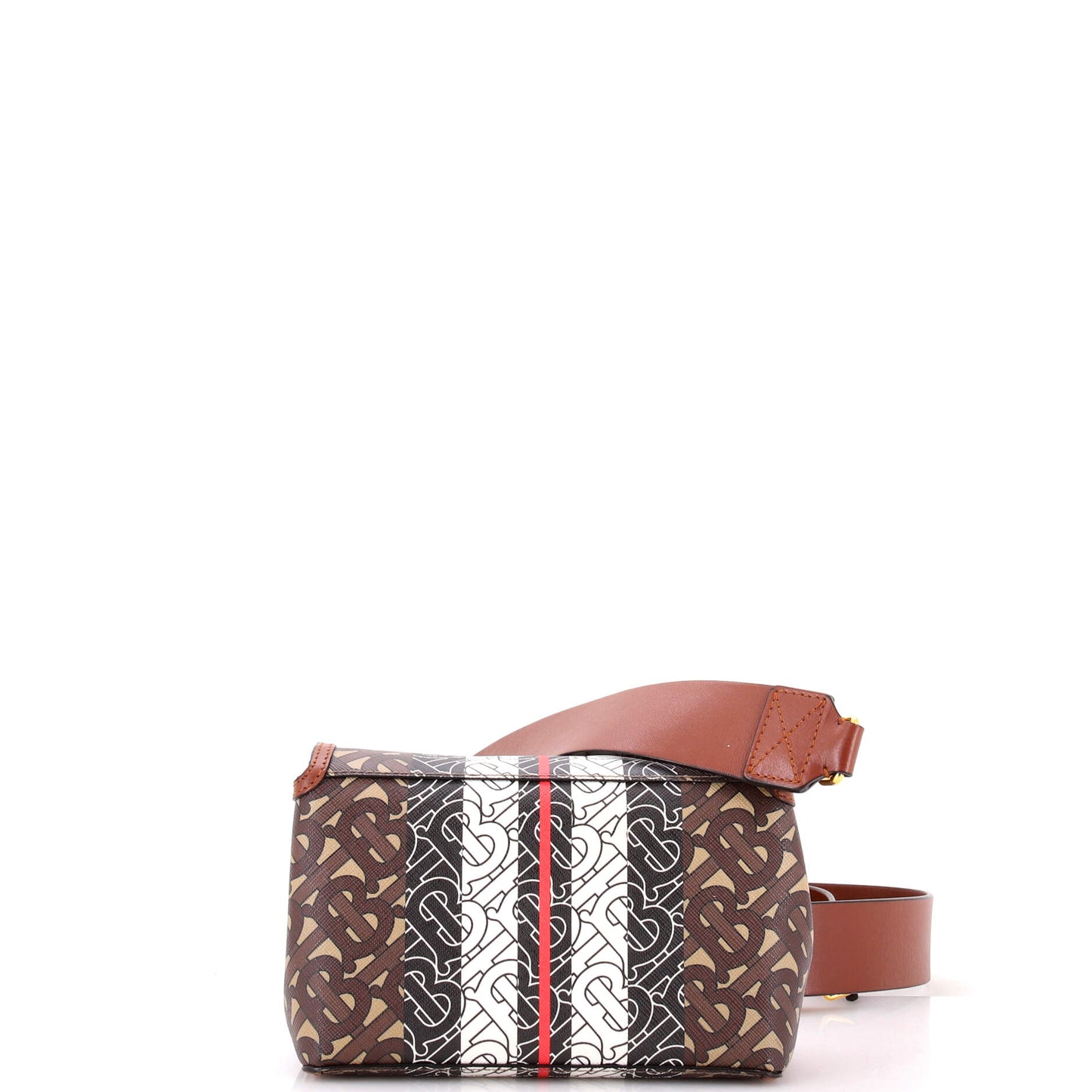 Burberry TB Flap Bag, Monogram E-Canvas, Small