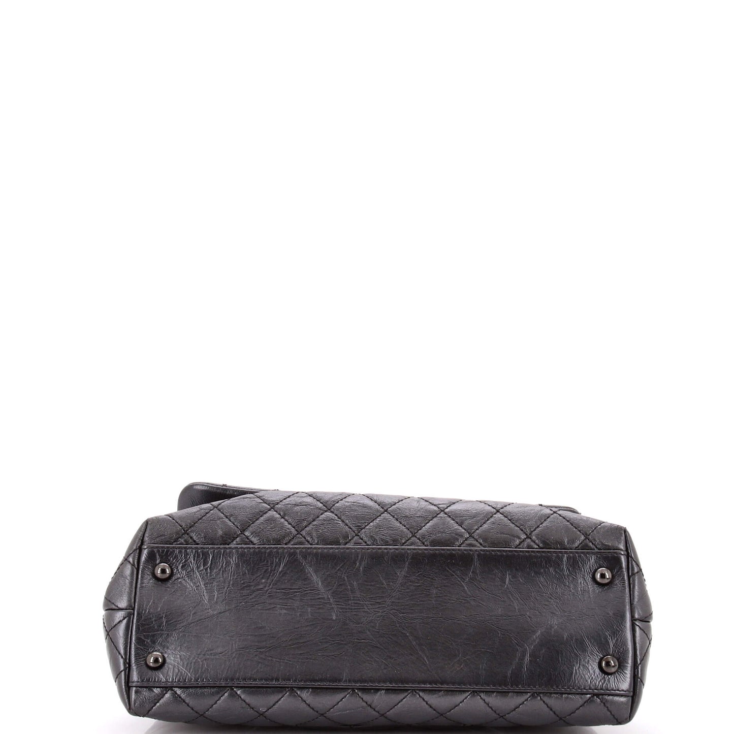 Chanel Coco Small Top Handle Bag in Quilted Aged Calfskin