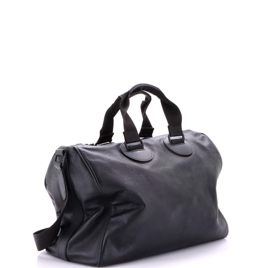 Louis Vuitton Speedy Bandouliere Bag in Monogram Shadow Leather, Size 40