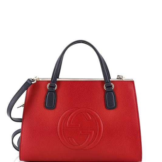 Gucci Soho Convertible Top Handle Satchel in Leather, Medium