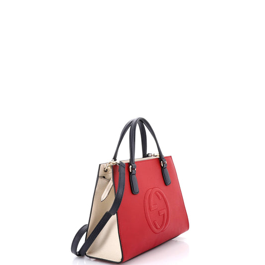 Gucci Soho Convertible Top Handle Satchel in Leather, Medium