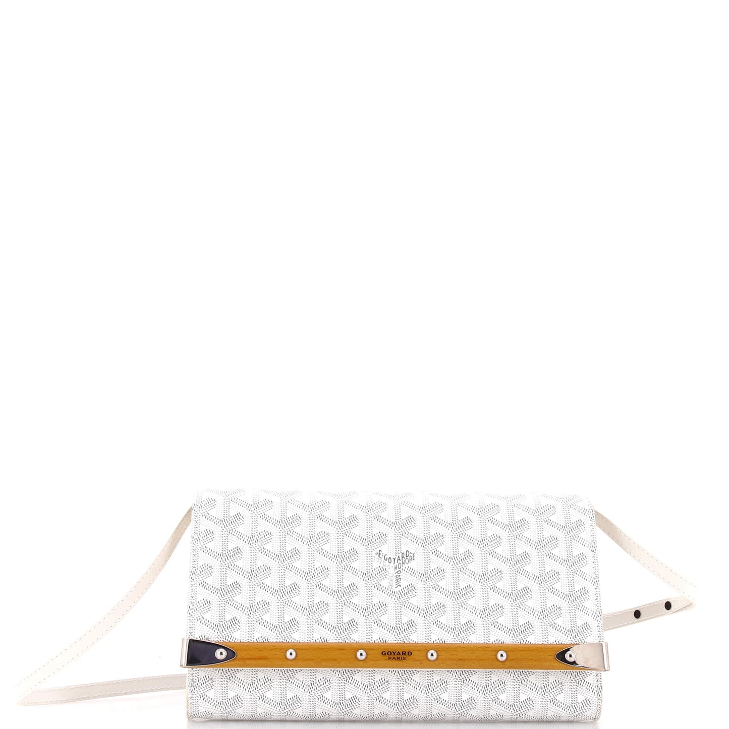 Goyard Monte Carlo Clutch with Strap, Coated Canvas, PM