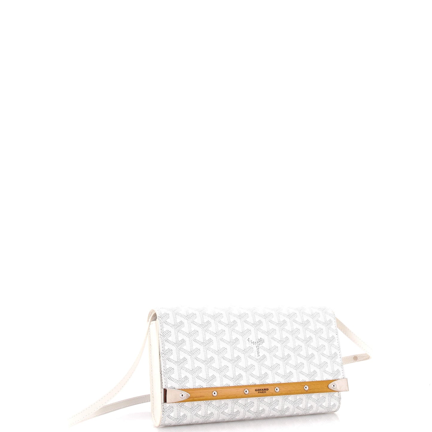 Goyard Monte Carlo Clutch with Strap, Coated Canvas, PM