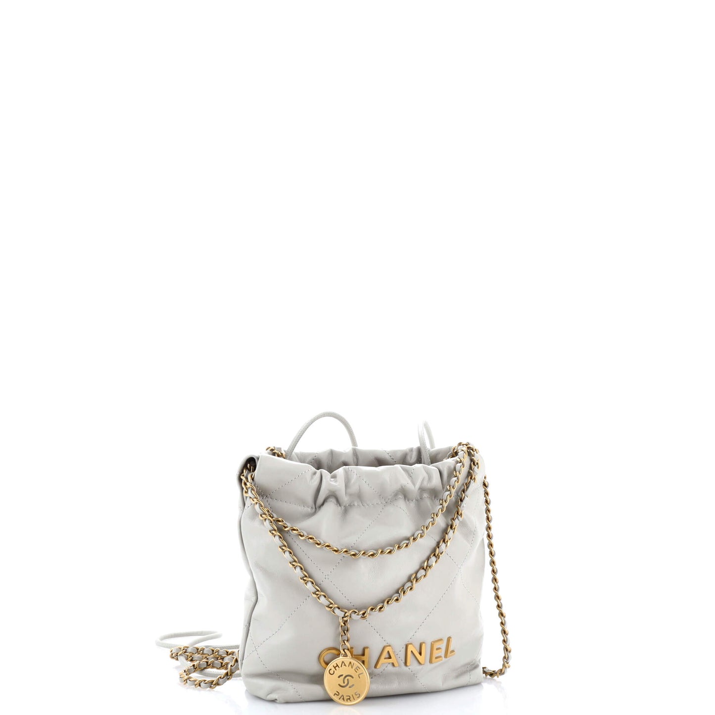 Chanel 22 Chain Hobo Mini Bag in Quilted Calfskin