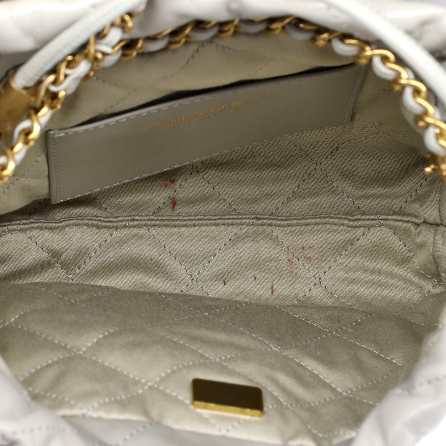 Chanel 22 Chain Hobo Mini Bag in Quilted Calfskin