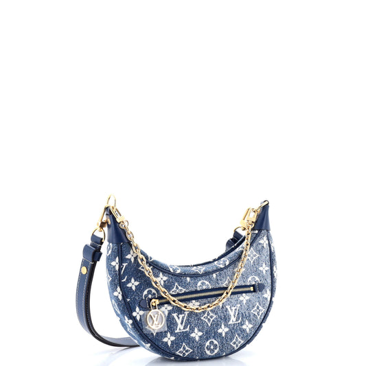 Louis Vuitton Loop Handbag Monogram Jacquard Denim