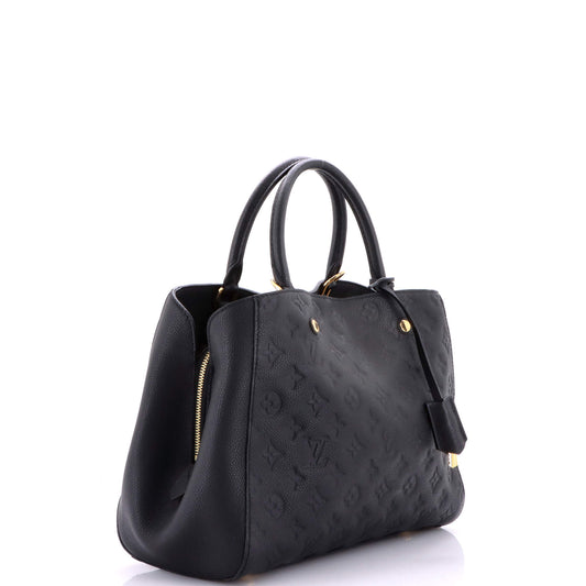 Louis Vuitton Montaigne Handbag Monogram Empreinte Leather MM