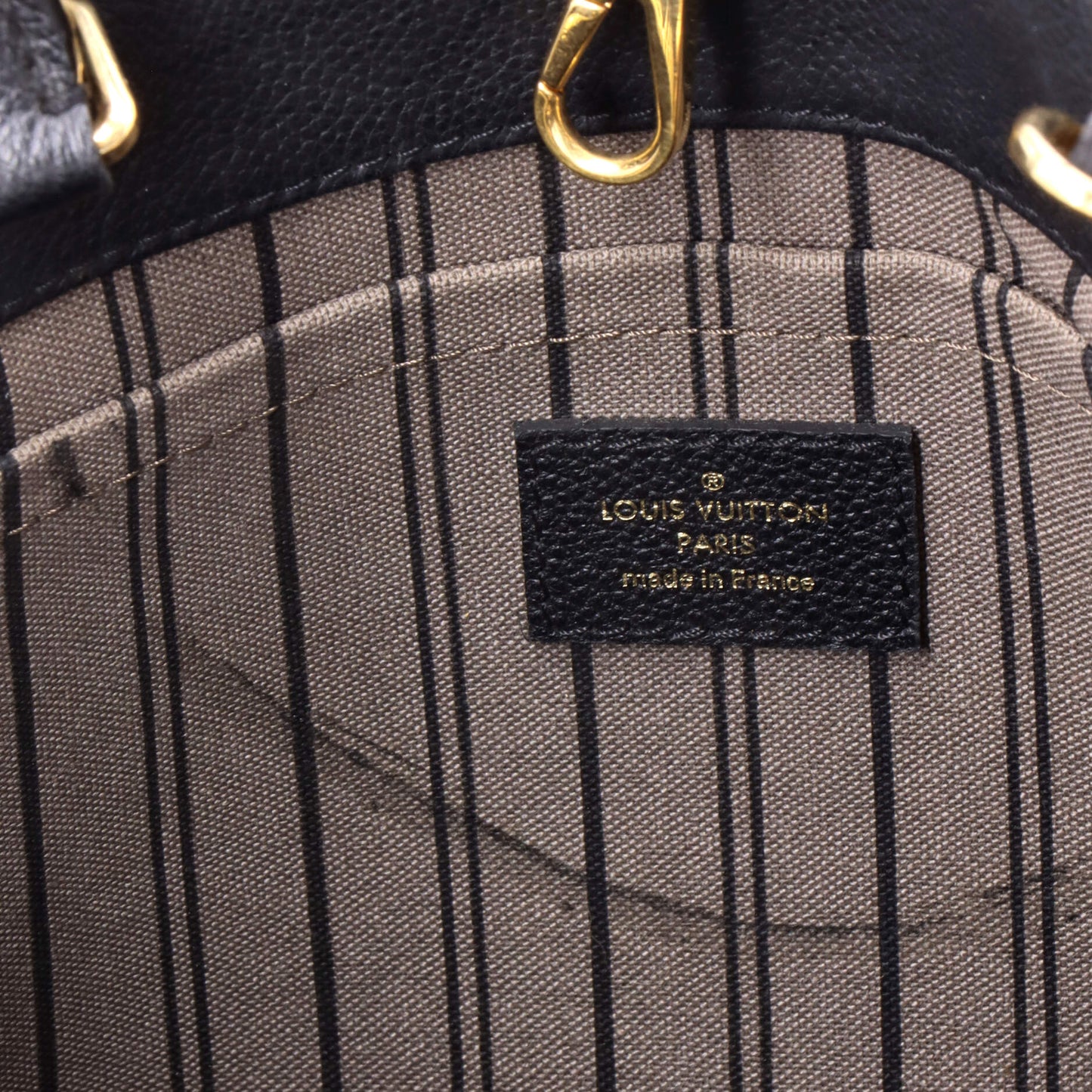 Louis Vuitton Montaigne Handbag Monogram Empreinte Leather MM