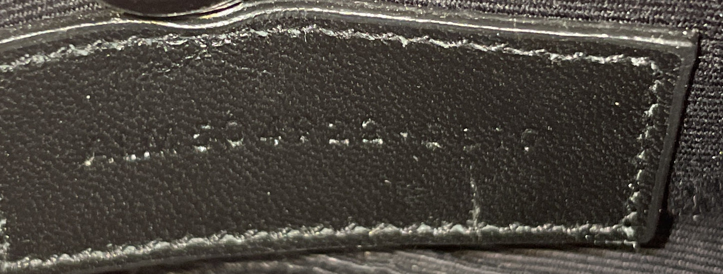 Saint Laurent Classic Monogram Zip Bill Pouch in Matelassé Chevron Leather, Medium
