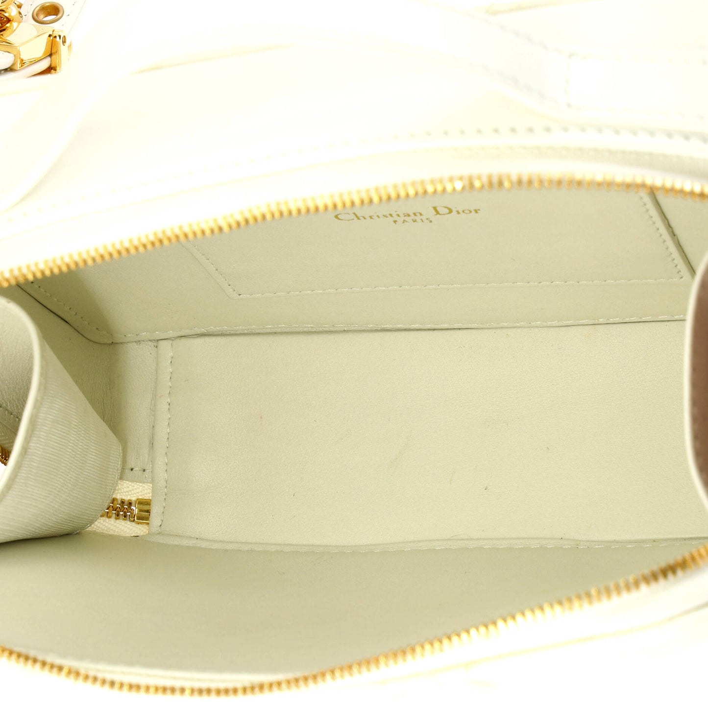 Christian Dior Caro Box Bag with Chain in Macrocannage Quilted Calfskin