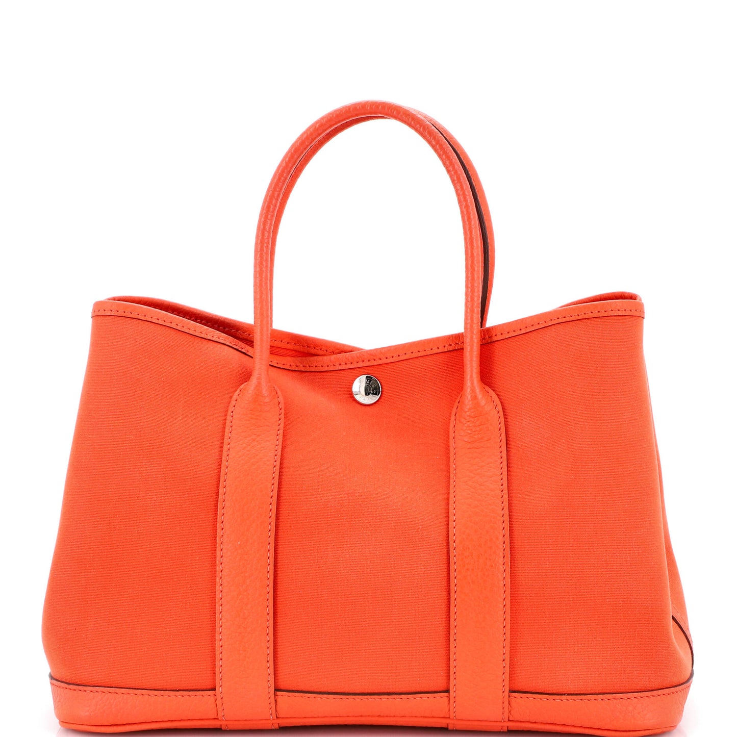 Hermès Garden Party Tote Bag, Toile and Leather, 30
