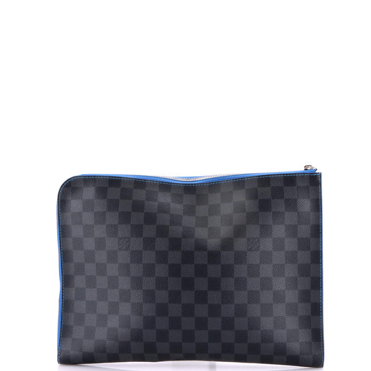 Louis Vuitton Zip Around Pochette Jour Damier Graphite GM