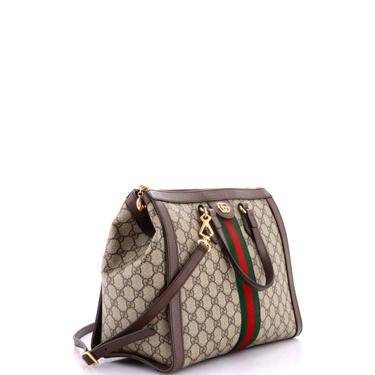 グッチ オフィディア トップハンドル トートバッグ GGコーティングキャンバス ミディアム