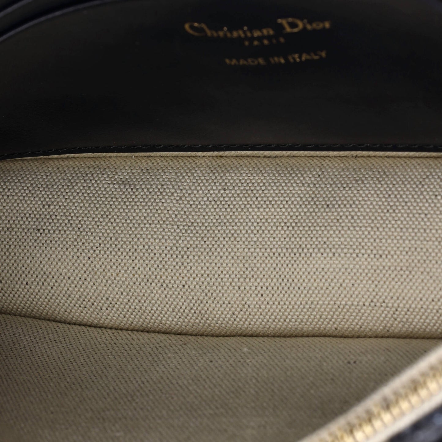 Christian Dior Saddle Chain Clutch in Oblique Canvas