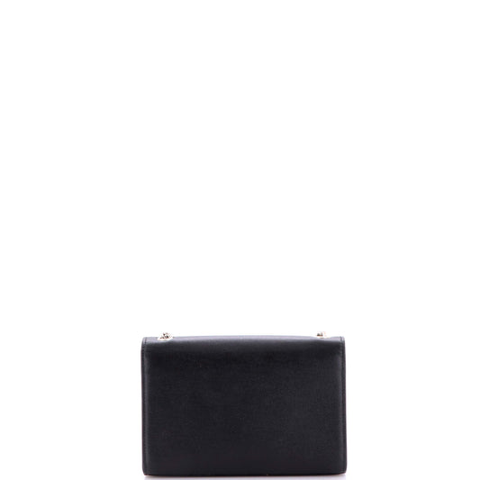 Saint Laurent Classic Monogram Crossbody Bag in Grainy Leather, Small