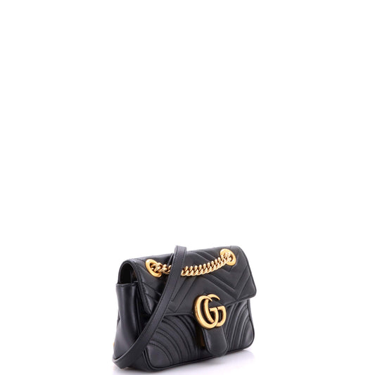 Gucci GG Marmont Mini Flap Bag in Matelassé Leather