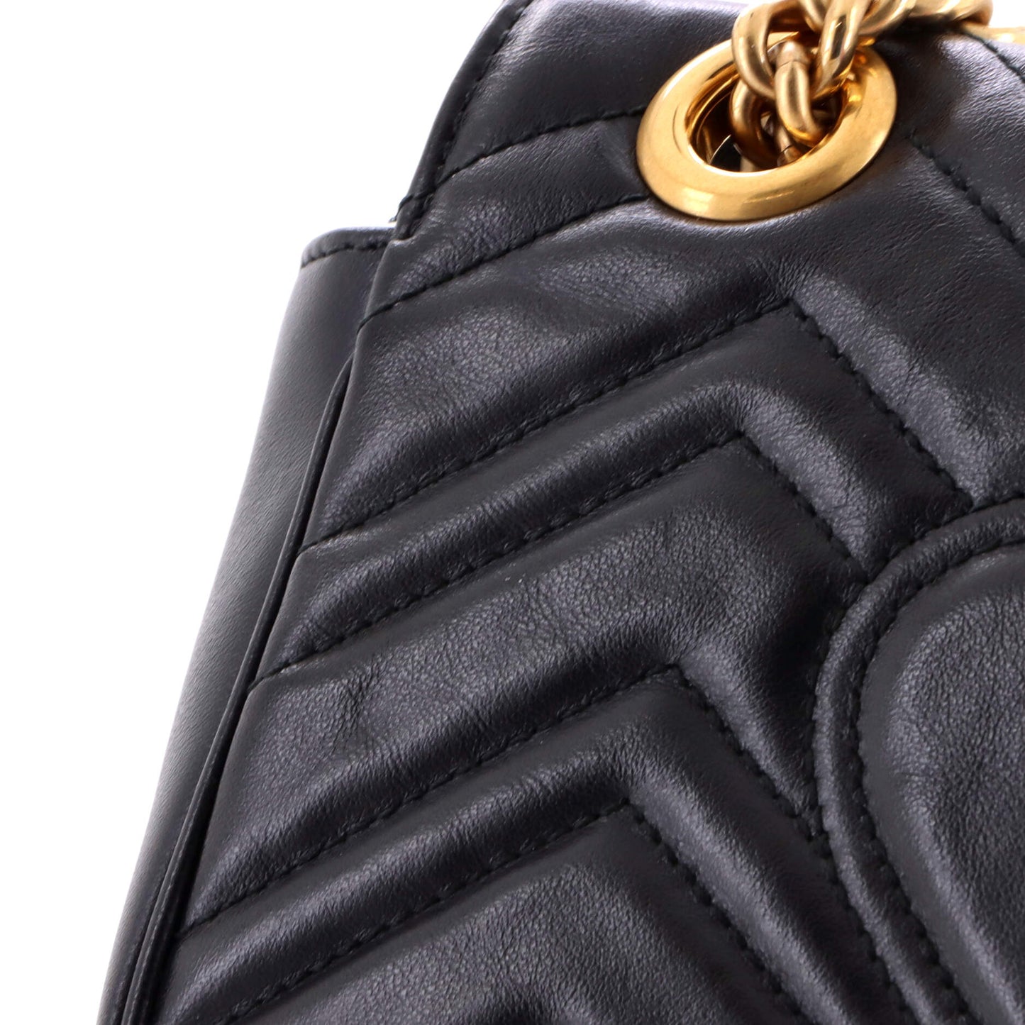 Gucci GG Marmont Mini Flap Bag in Matelassé Leather
