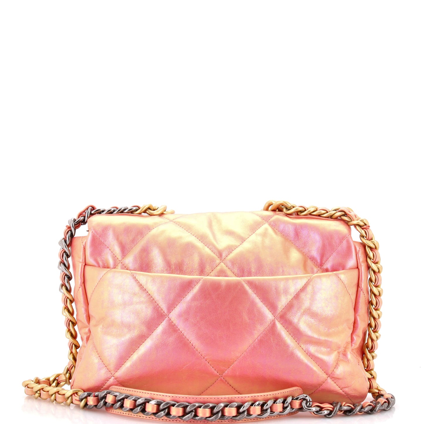 Chanel 19 Large Flap Bag in Quilted Iridescent Calfskin