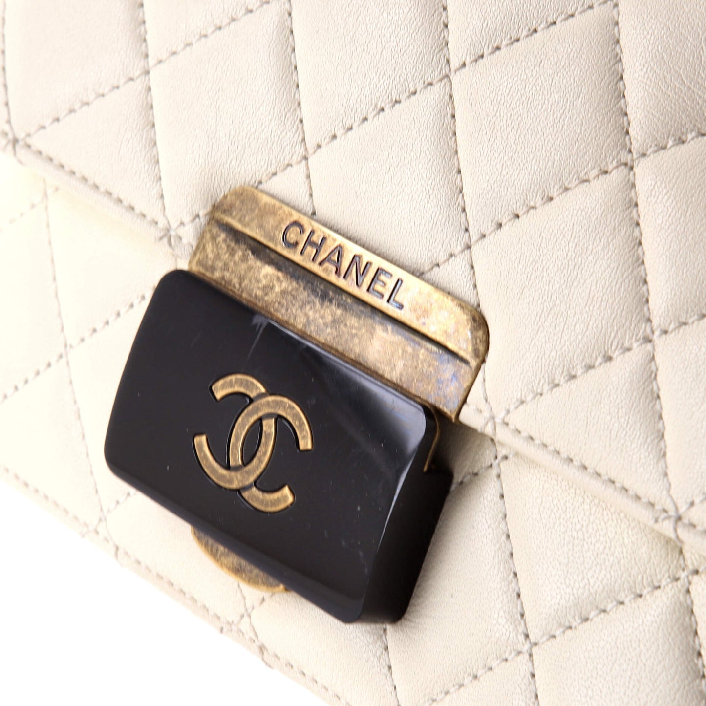 Chanel Beauty Lock Flap Bag, Quilted Sheepskin, Mini