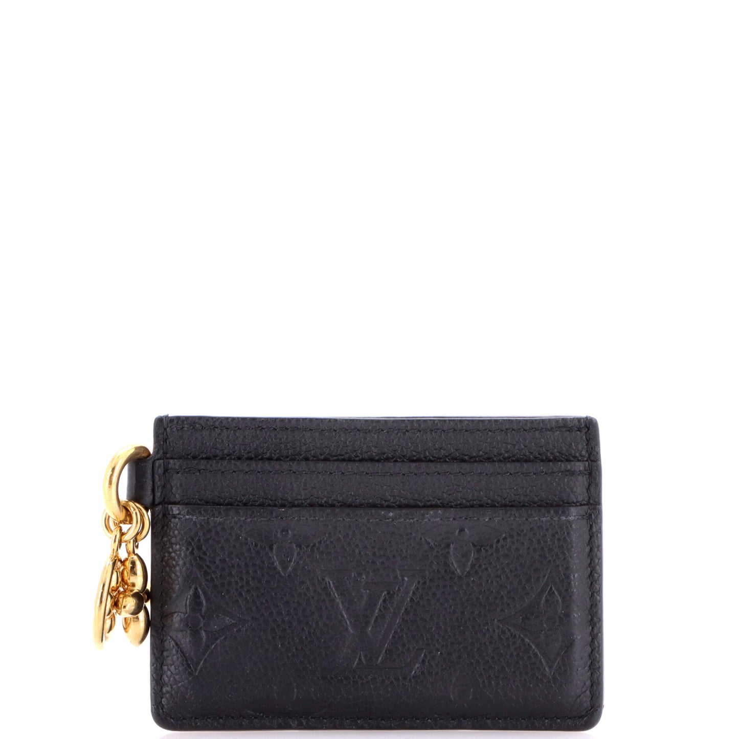 Louis Vuitton LV Charm Card Holder Monogram Empreinte Leather