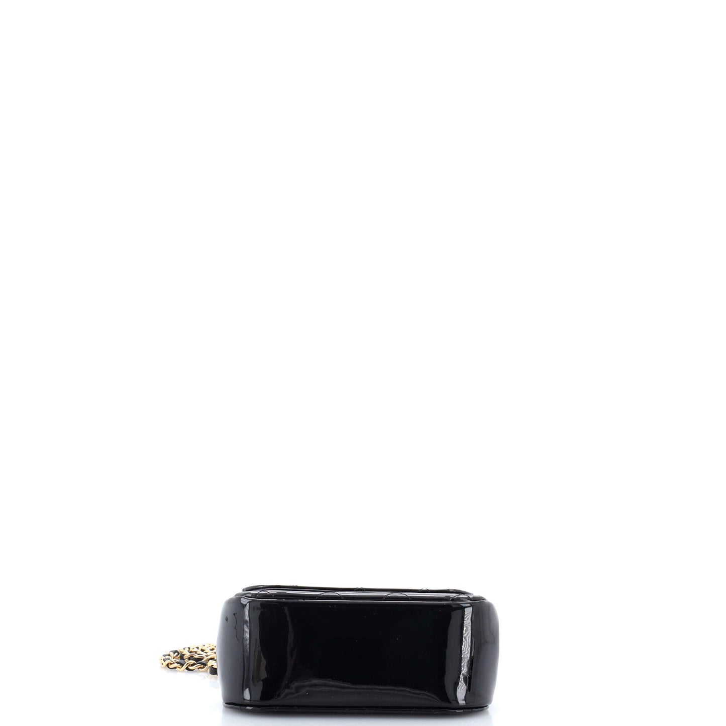 Chanel CC Frame Flap Clutch Chain Quilted Patent