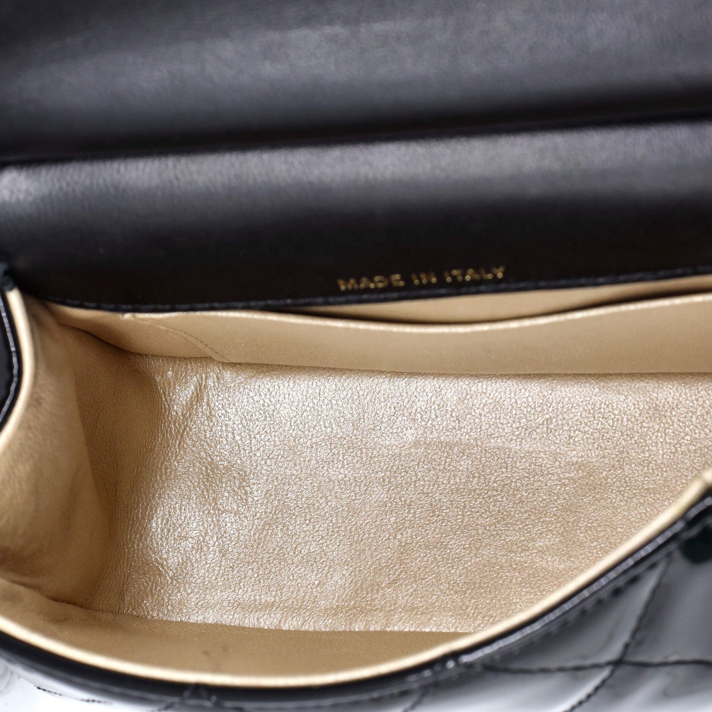 Chanel CC Frame Flap Clutch Chain Quilted Patent