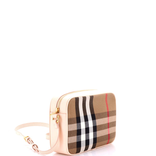 Burberry House Check Canvas Camera Bag, Large